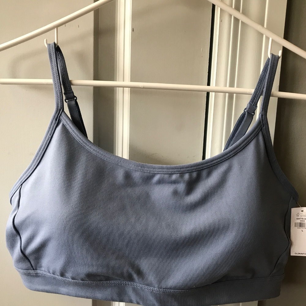 Old Navy large sports bra, NWT, light blue
